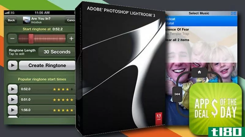 每日应用程序交易：adobe photoshop lightroom 3，仅今天提供五折优惠