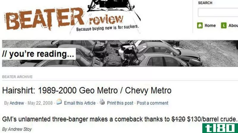 beaterreview二手车价格在500-3000美元之间