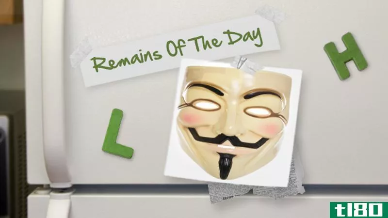 Illustration for article titled Remains of the Day: Anonymous Strikes Again