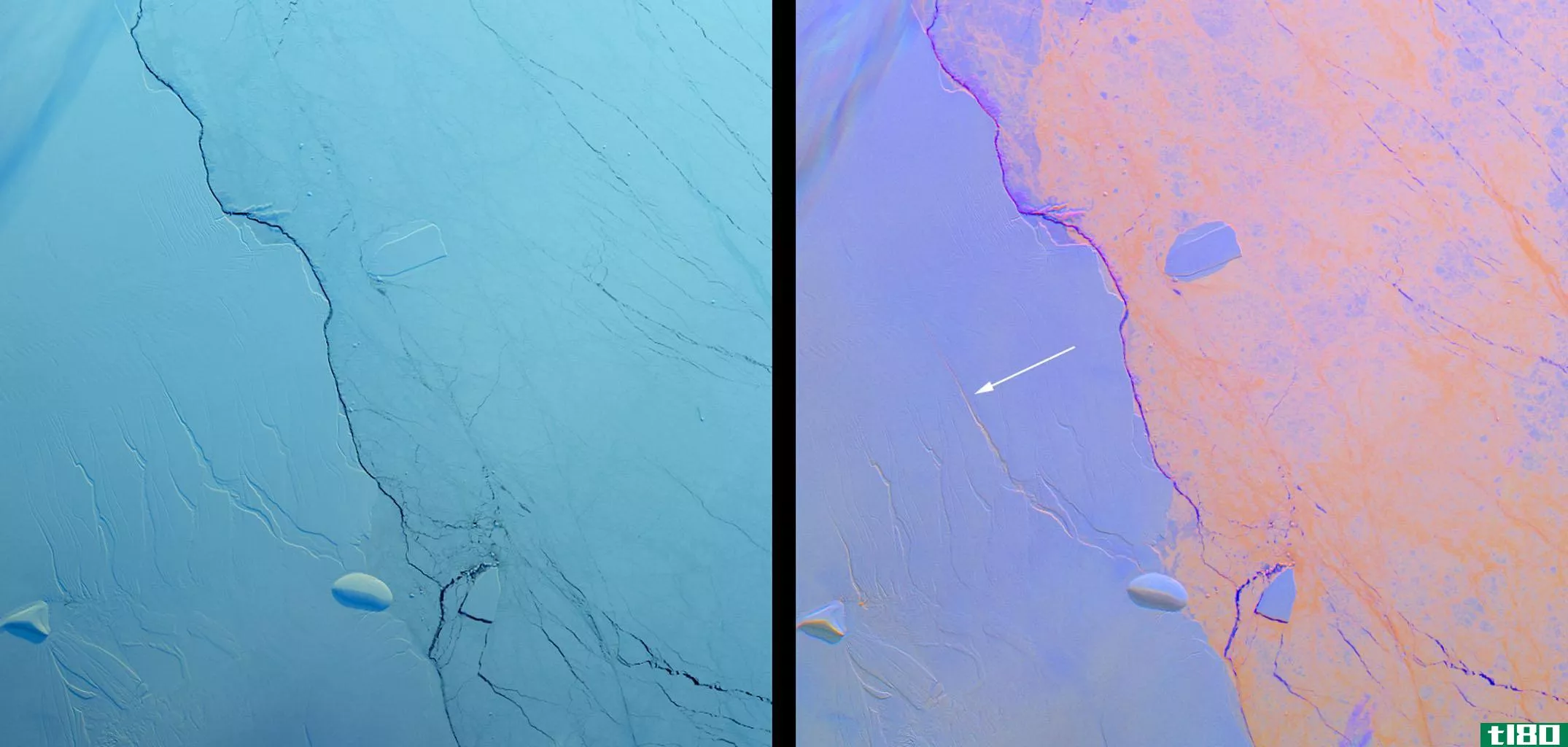一座特拉华大小的冰山从南极洲断裂