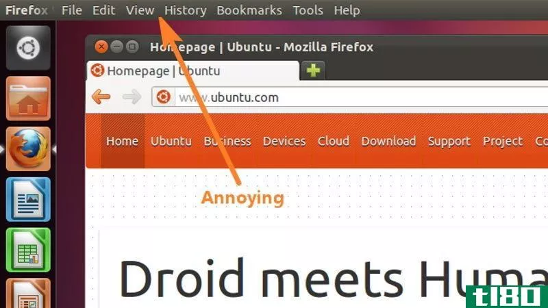 如何禁用ubuntu恼人的全局菜单栏