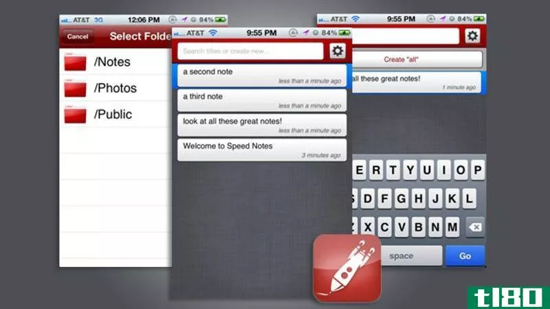 speed notes是一款用于iphone的dropbox同步纯文本应用程序