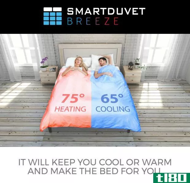 这款智能床上用品让您可以控制两侧的气候