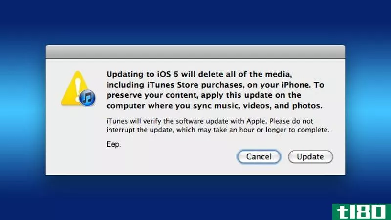 如何在新电脑上更新iphone、ipad或ipodtouch而不删除所有数据