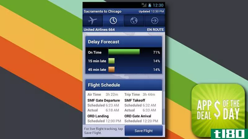 Illustration for article titled Daily App Deals: Get FlightTrack for Android for Only 10¢ in Today&#39;s App Deals