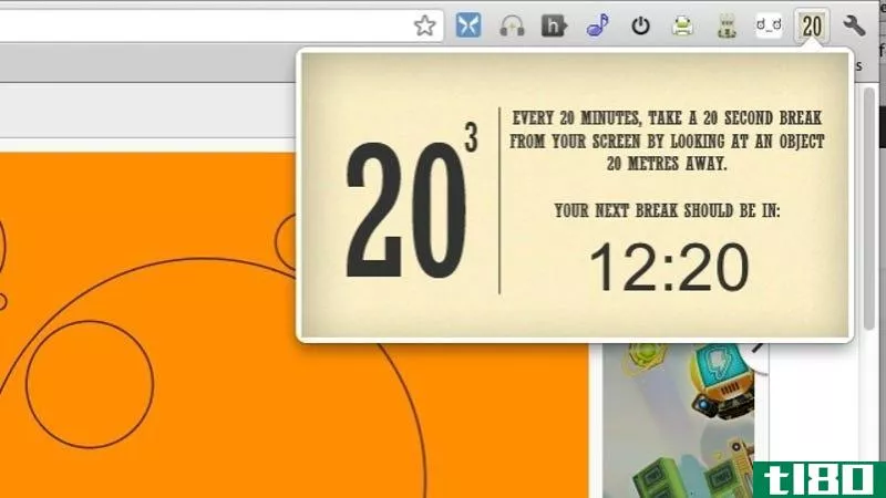 Illustration for article titled 20 Cubed for Chrome Reminds You to Rest Your Eyes and Take a Break