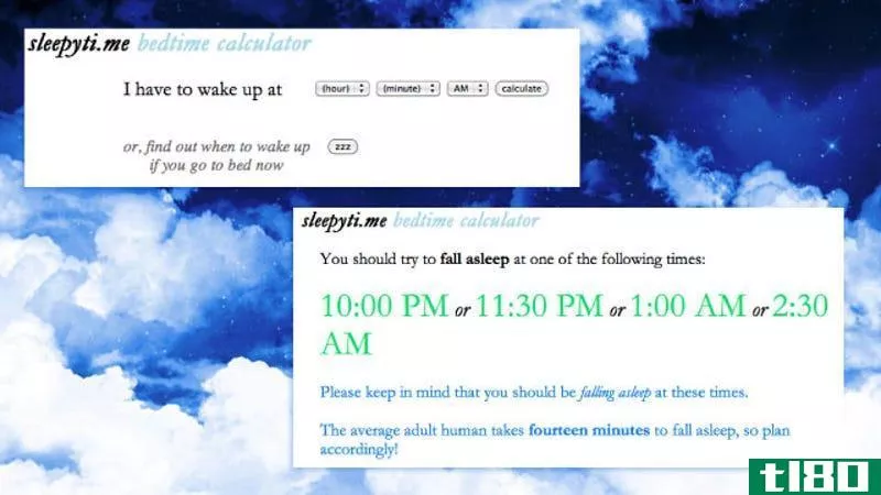 Illustration for article titled Sleepyti.me Calculates the Best Time to Go to Sleep So You Wake Up Refreshed