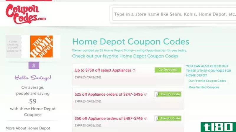 couponcodes重新启动，为成千上万的零售商网站聚合折扣代码