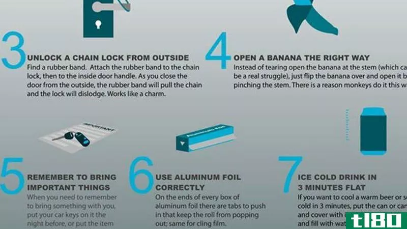 Illustration for article titled 35 MacGyver Tips, Clever Uses, and Other Life Hacks in One Infographic