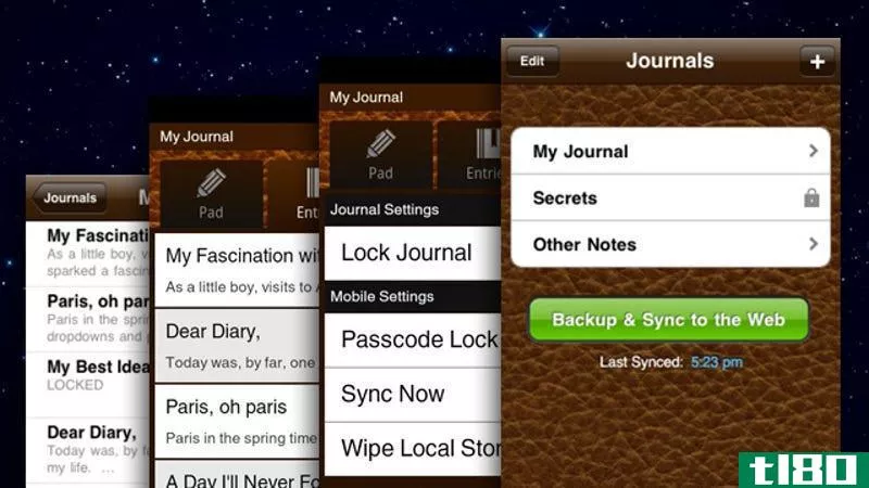 ios和android的penzu移动应用程序可以让你随身携带私人日记