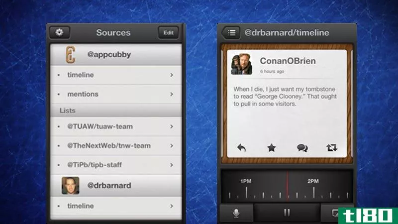 tweetspeaker是iphone的一个twitter客户端，它可以大声阅读推文