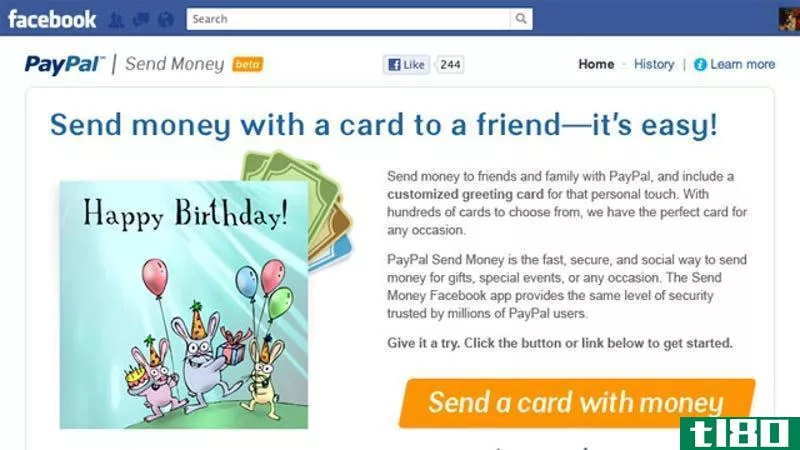 paypal推出了一款用于朋友间汇款的facebook应用