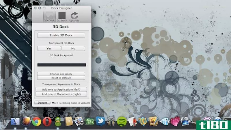 Illustration for article titled Dock Designer Easily Customizes Your OS X Dock&#39;s Look and Feel