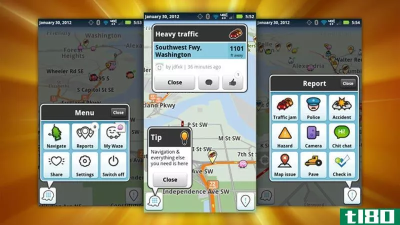waze for android更新，添加了新地图、对驱动程序友好的ui和更多社交功能