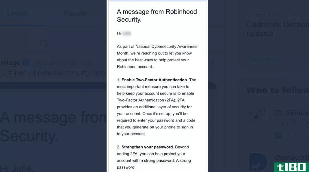 robinhood通过被黑客攻击开启了网络安全的一个月