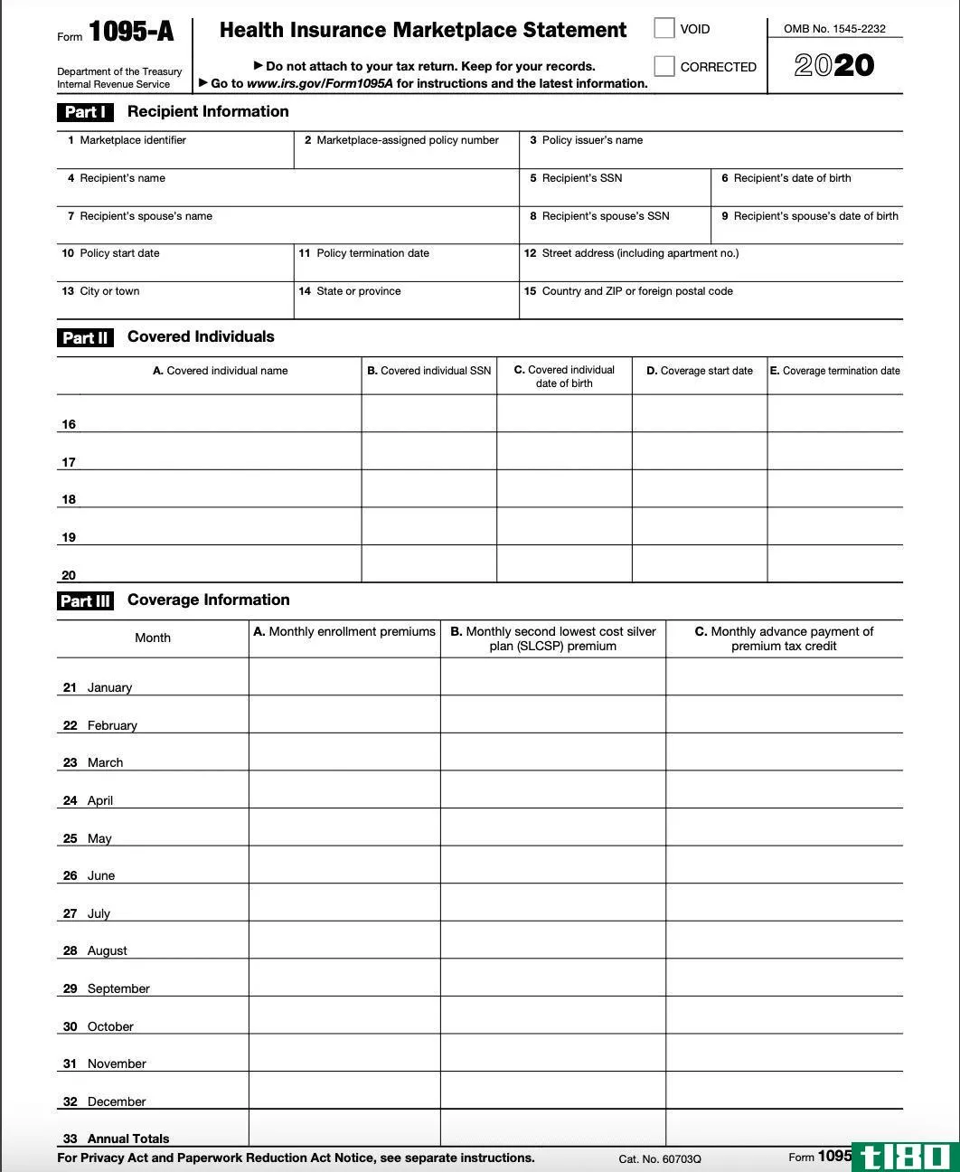 Form 1095-A Page 2. 