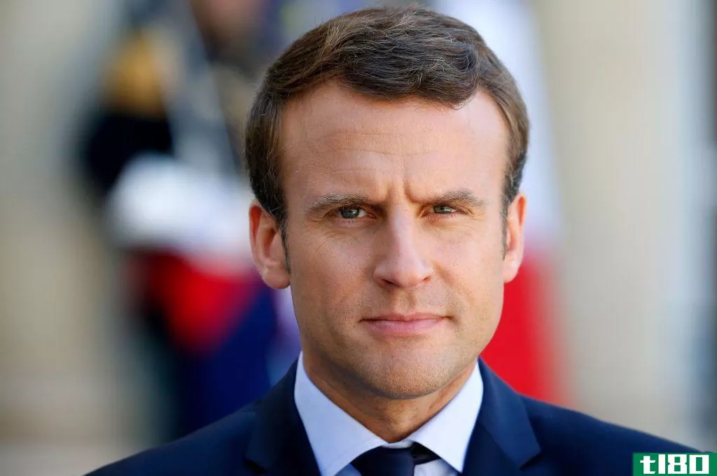 Picture of French President, Emmanuel Macron
