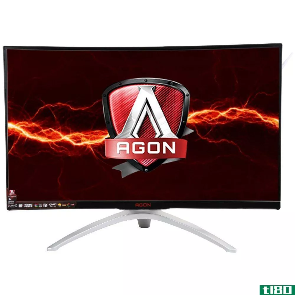 aoc最新推出的agon显示器是一款售价429.99美元的弧形qhd，专为游戏设计