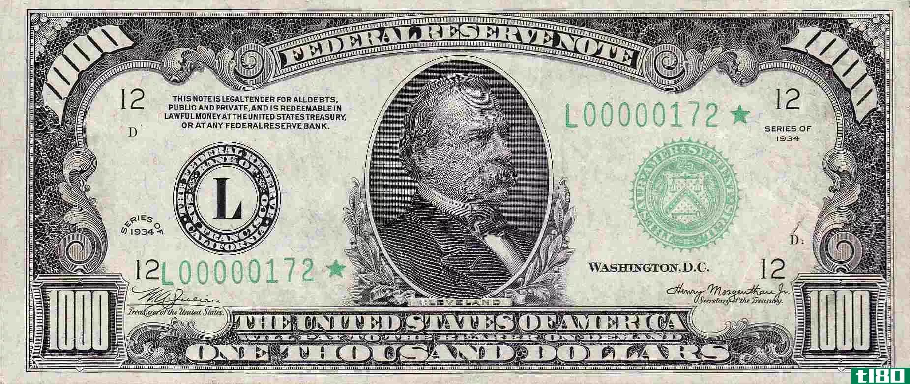 $1,000 Bill