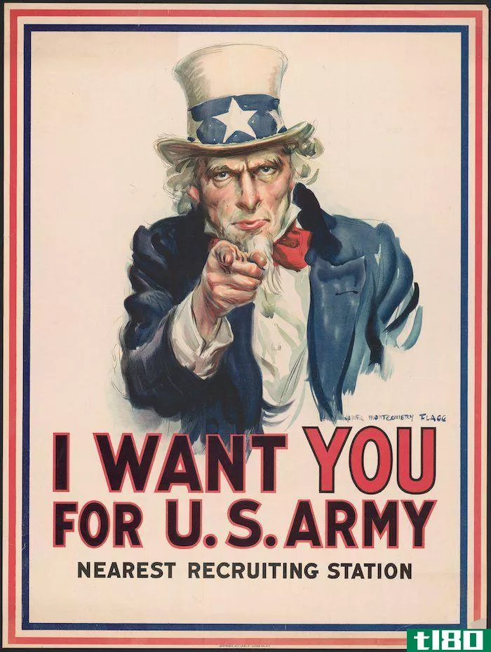 Uncle Sam 1917 Army recruiting poster