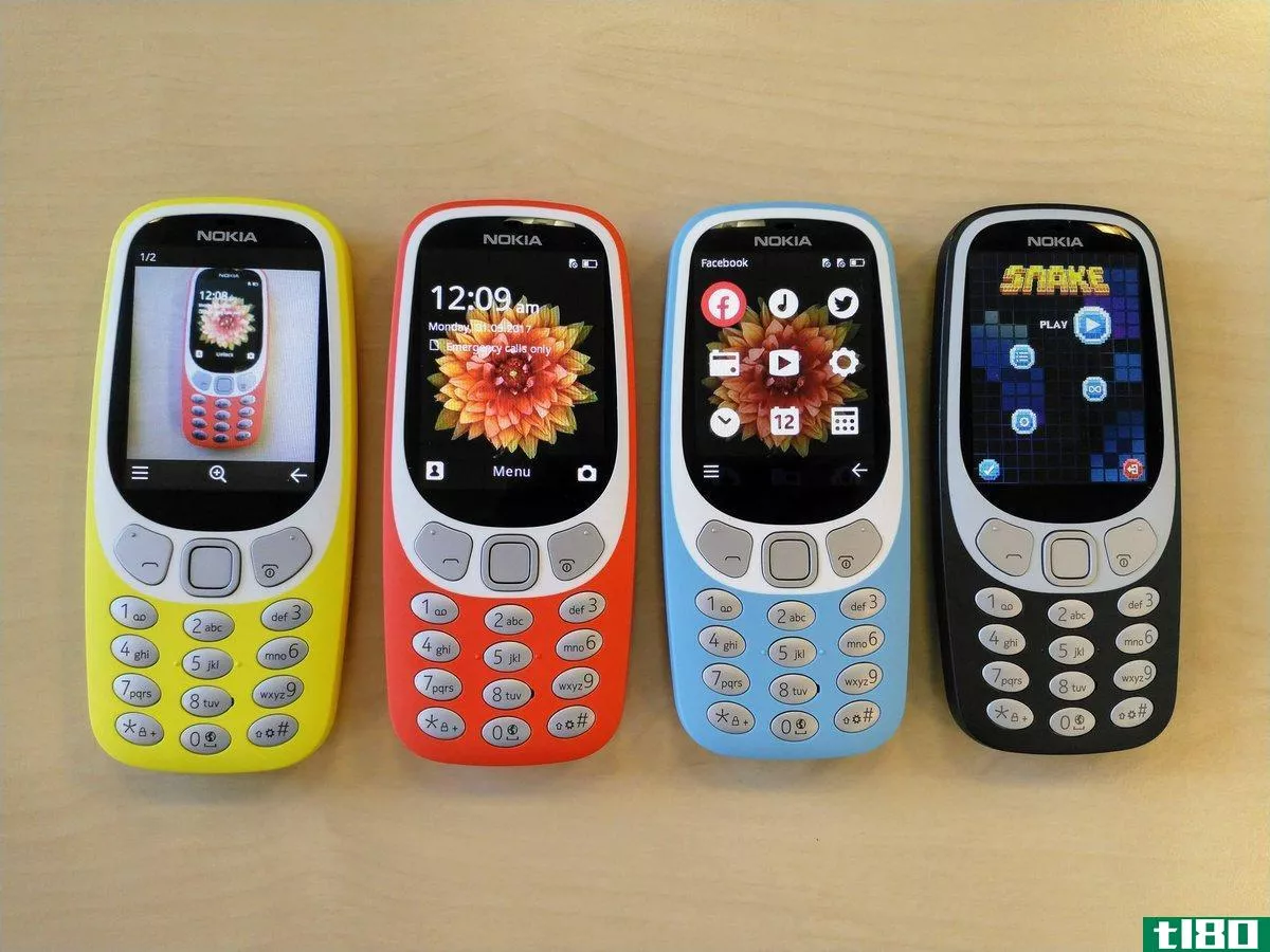 诺基亚的复古33103G将于10月29日在美国上市，售价为60美元