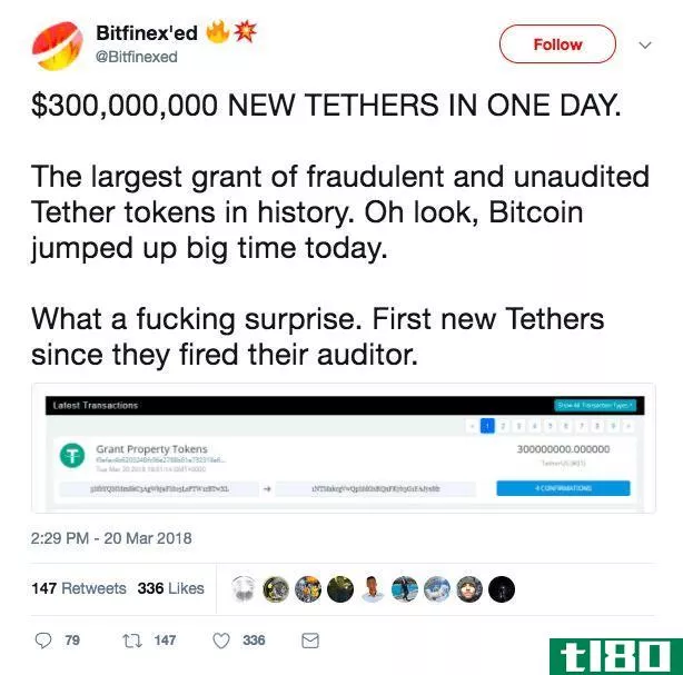 tether发行价值3亿美元的新代币