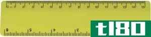 尺子(a ruler)和直尺(a straightedge)的区别