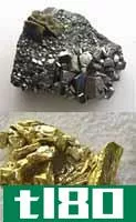 金(gold)和黄铁矿(pyrite)的区别