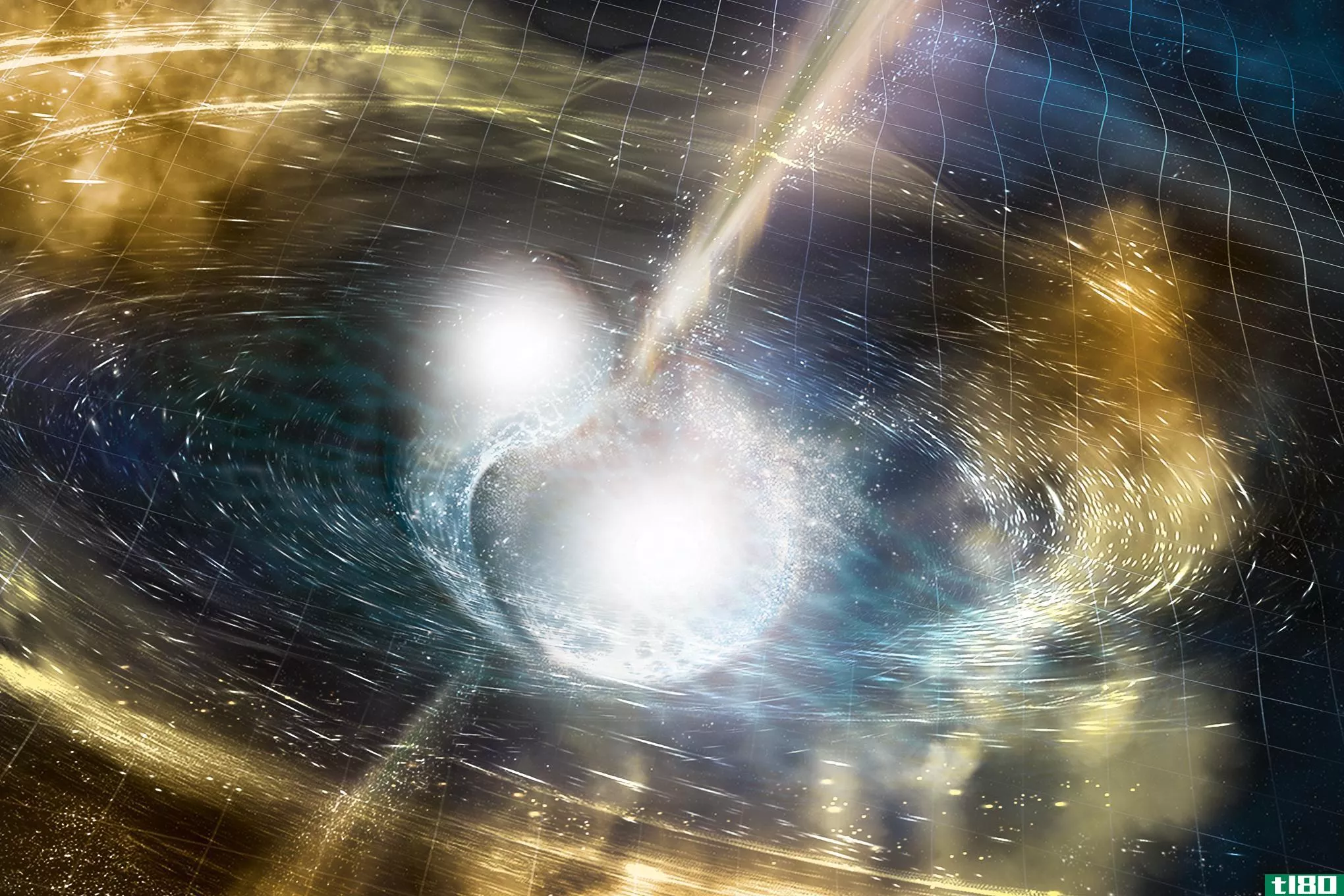 天文学家首次探测到两颗中子星相撞产生的引力波