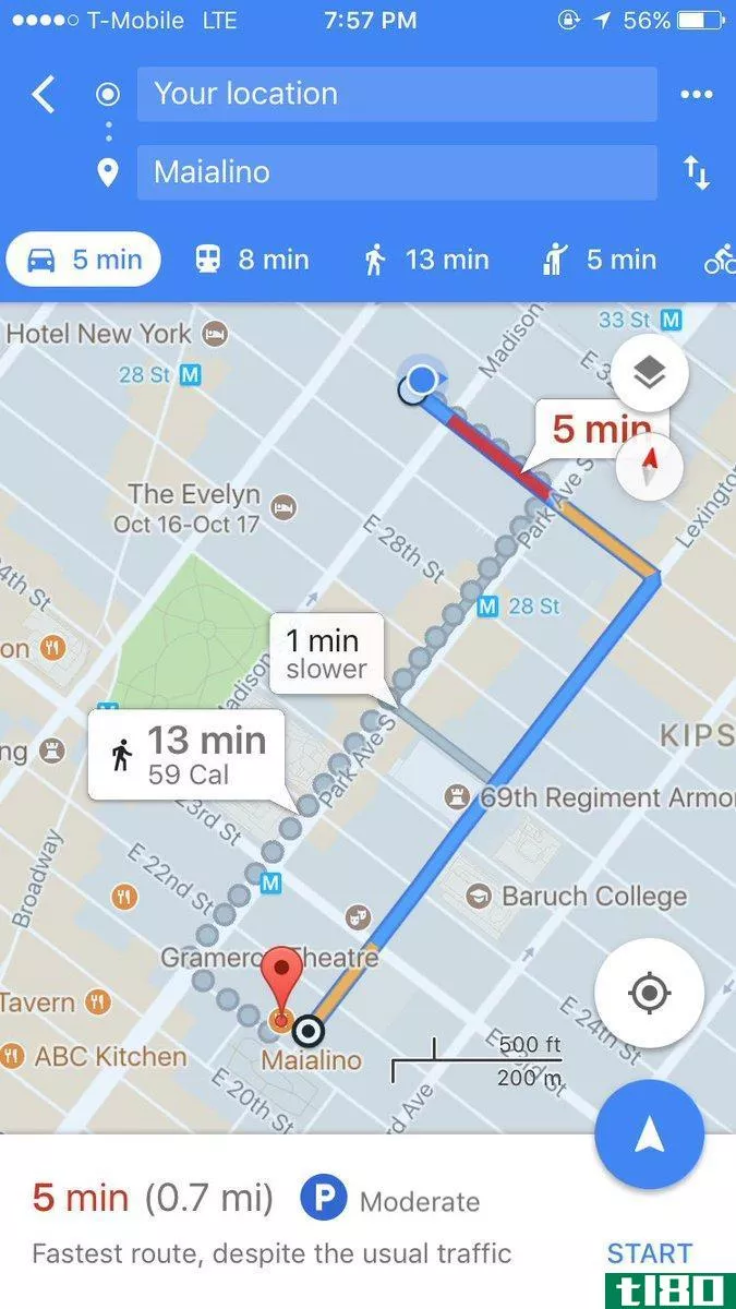 谷歌地图将从其ios应用程序中删除迷你纸杯蛋糕卡路里计数器