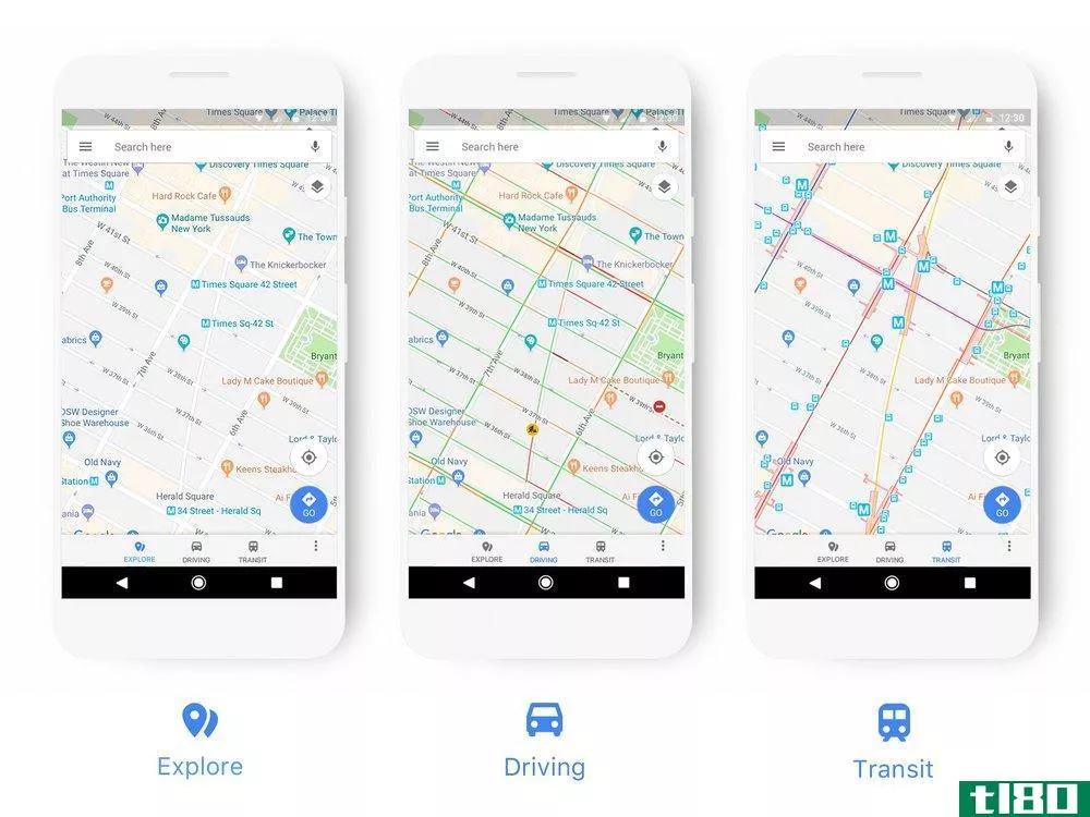 google地图更新了它的配色方案，使其更容易识别兴趣点