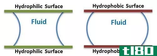 亲水性(hydrophilic)和疏水的(hydrophobic)的区别