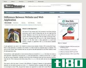 网站(website)和web应用程序(web application)的区别