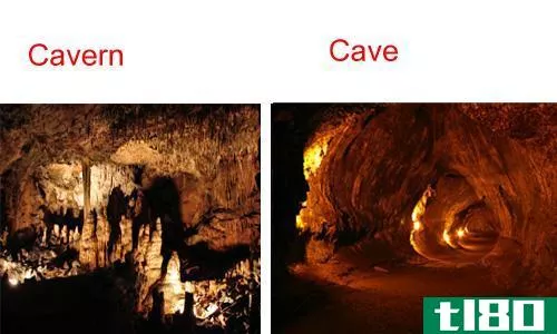 洞穴(cave)和洞穴(cavern)的区别