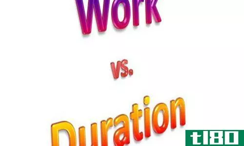 期间(duration)和工作(work)的区别