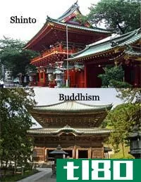 神道教(shinto)和佛教(buddhi**)的区别