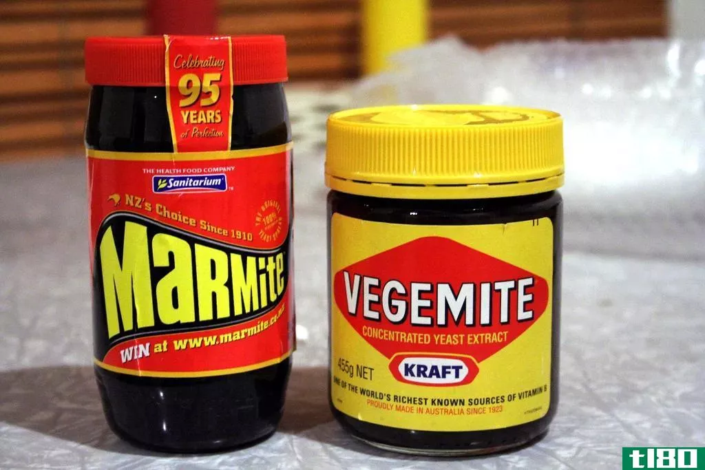 蔬菜调味品(vegemite)和泥灰岩(marmite)的区别