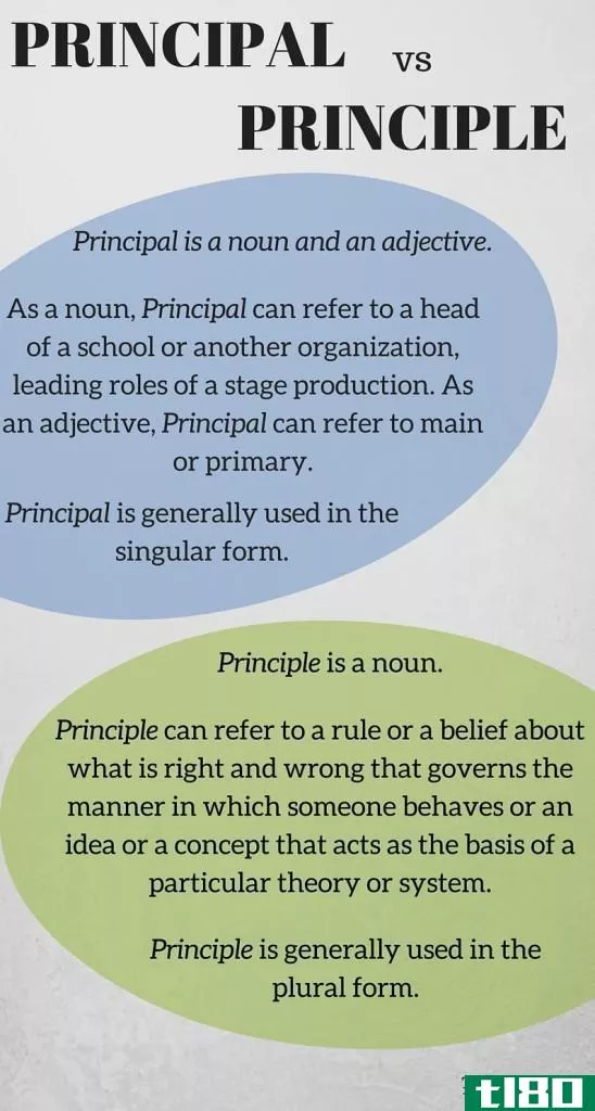 主要的(principal)和原理(principle)的区别