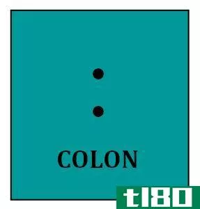 结肠(colon)和分号(semicolon)的区别
