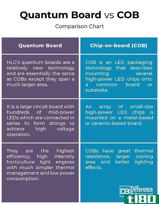 量子板(quantum board)和圆面包(cob)的区别