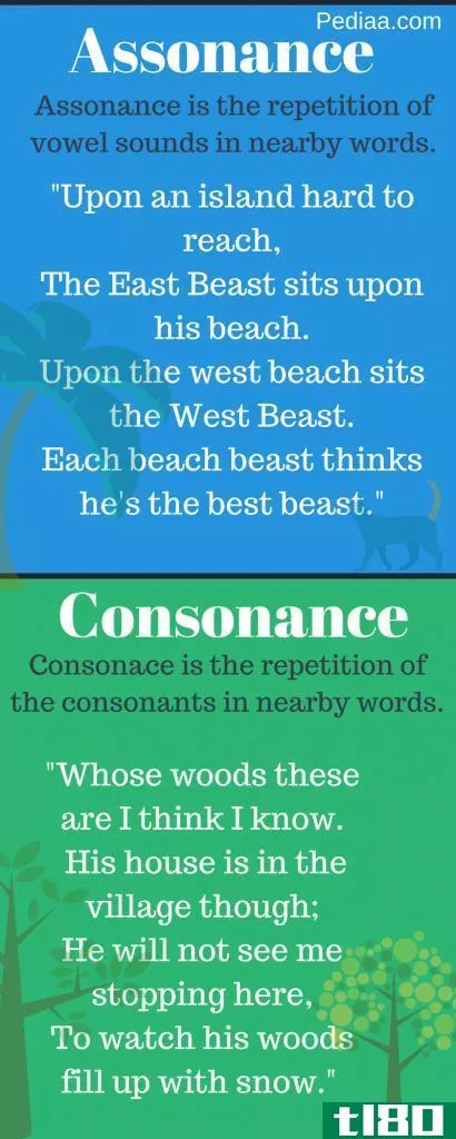 谐音(assonance)和谐音(consonance)的区别