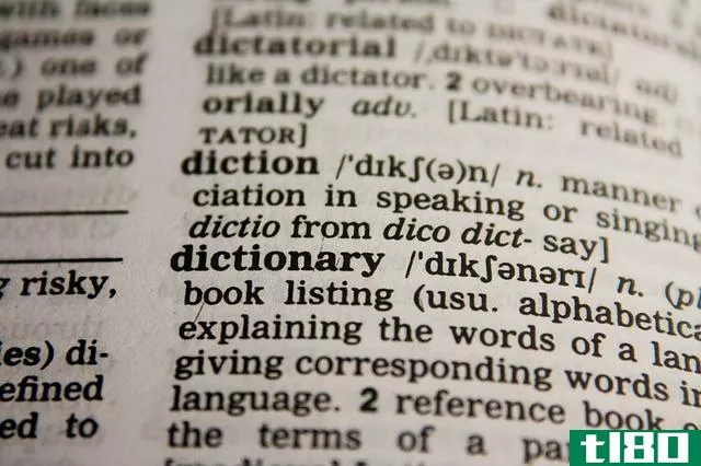 词典(dictionary)和同义词表(thesaurus)的区别